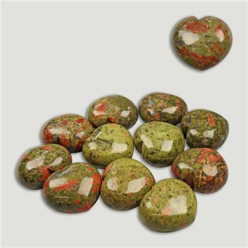 REPLACEMENT. I “heart” CITY. Mineral: Unakite. 40x45mm