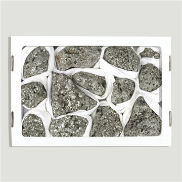 Spark Pyrite Box. Approx. 2kg. 26x14cm