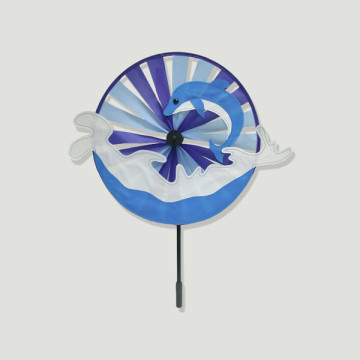 Moulin à vent. 1 roue. Dauphin. Env. 41,5 x 79 cm
