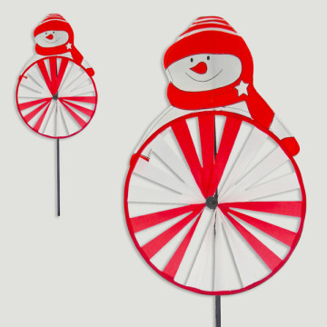 Windmill. 1 Wheel. Snowman. Approx. 28x76cm