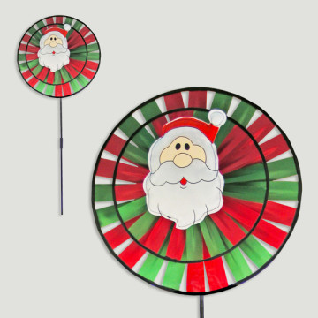 Moulin à vent. 2 roues. Père Noël. Env. 32,5 x 100 cm
