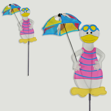 Windmill. Duck with Parasol. Approx. 28 x 90 cm