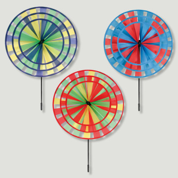 Windmill. 3 Wheels. Assorted Colors. Approx. 40 x 100 cm