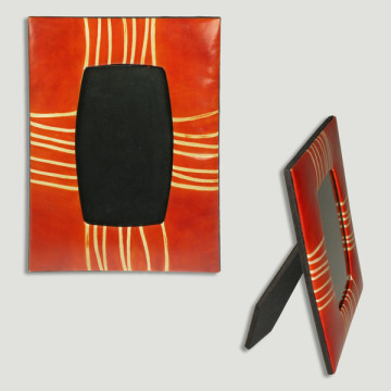 Leather photo frame 18x13cm