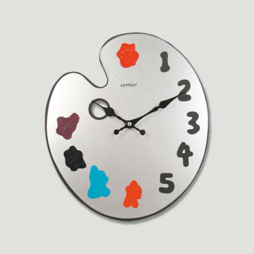 Reloj met mod.paleta pintura 30x35cm