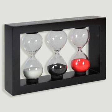 Relógio de arena emoldurado de 3 ', 4' e 5 '17x11cm