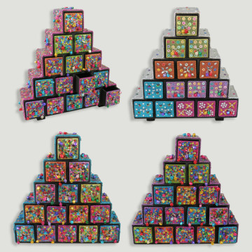Piramide 15 cajones 26x26cm