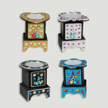 Caja con base espejo....