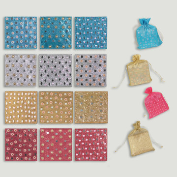 Set 6 posavasos madera cuadrado espejitos 8x8cm