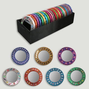 Espejo redondo 7cm presentacion en bandeja