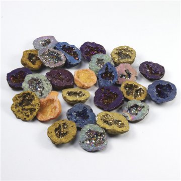 Raw Unicorn. Metallic Geode