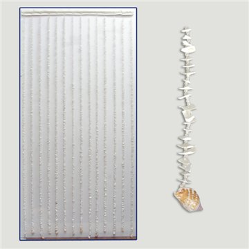 Cortina decoración. Modelo conchas. 90x180cm