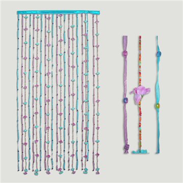 Cortina decoración. Modelo Flores. 90x180cm