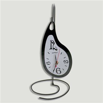 Relógio de parede com base em metal