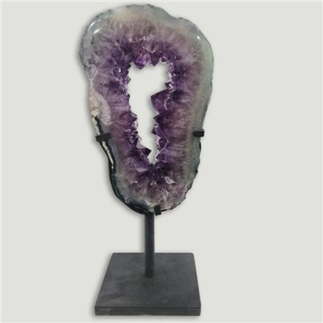 Amethyst Portal EXTRA. Metal base. 41x18cm