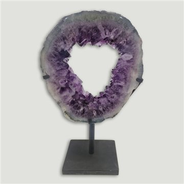 Amethyst Portal EXTRA. Metal base. 41x25cm