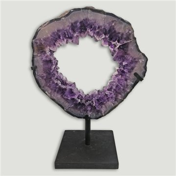 Amethyst Portal EXTRA. Metal base. 40x29cm