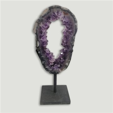 Amethyst Portal EXTRA. Metal base. 46x20cm
