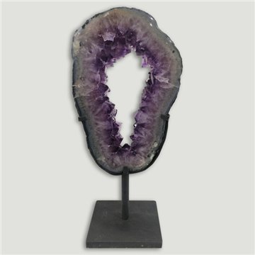 Amethyst Portal EXTRA. Metal base. 45x20cm