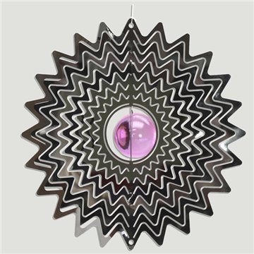 Spinner acero. Estrella con bola. 16cm