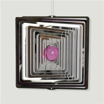 Spinner acero. Cuadrado con bola colores surtidos 15cm