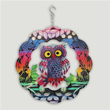 Steel spinner. Fantasy Owl. 30cm.