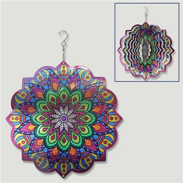 Mandalas steel spinner lilac/green 30cm