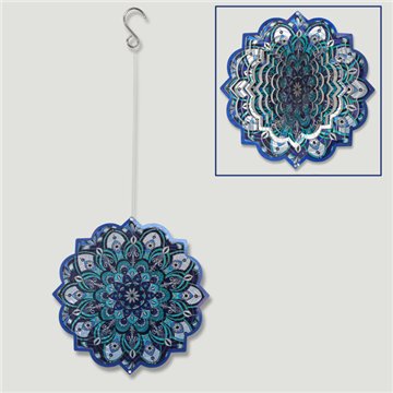 Blue Mandalas steel spinner 15cm