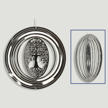 Spinner en acier. Arbre de vie. 15cm