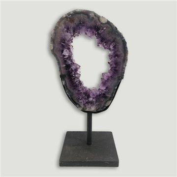 Amethyst Portal EXTRA. Metal base. 43x21cm