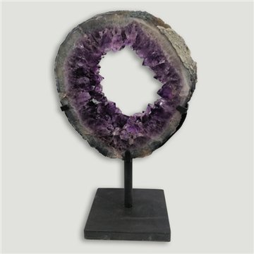Amethyst Portal EXTRA. Metal base. 37x24cm