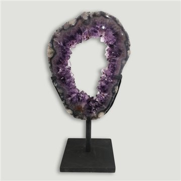Amethyst Portal EXTRA. Metal base. 42x21cm