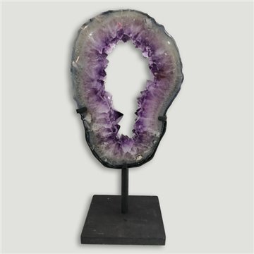 Amethyst Portal EXTRA. Metal base. 45x22cm