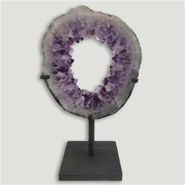Amethyst Portal EXTRA. Metal base. 39x22cm
