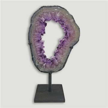 Amethyst Portal EXTRA. Metal base. 45x24cm