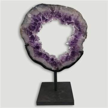 Amethyst Portal EXTRA. Metal base. 43x28cm