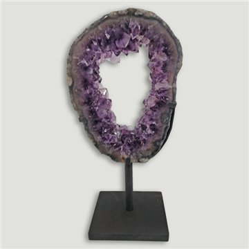 Amethyst Portal EXTRA. Metal base. 40x20cm