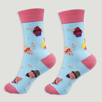 Calcetines. Modelo: Cupcakes