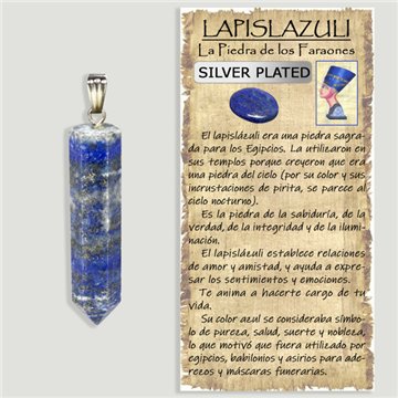 Laspilazuli. Pendentif plaqué argent. 