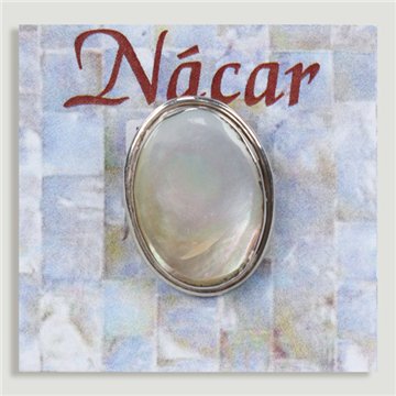 Bague en argent. Nacre. À partir de 5 g (PRIX AU GRAMME)