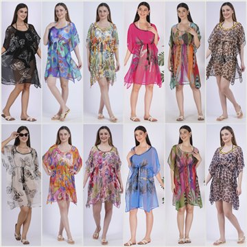 Poncho Chifón Talla Unica / 6 estampados