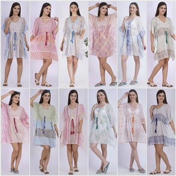 Poncho Algodón Talla Unica / 6 estampados