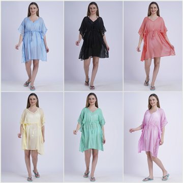 Poncho en Coton Taille unique / 12 couleurs