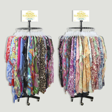 Expositor Beach Sun & Chill. Ponchos Chiffón/Poliéster  – 120uds