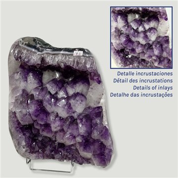 Druse Amethyst free form.33x27x12cm approx.