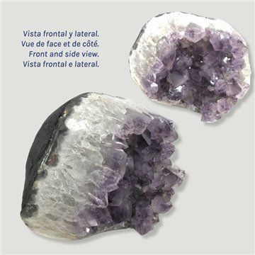 Drusa Amatista forma libre. 20x21x10cm aprox.