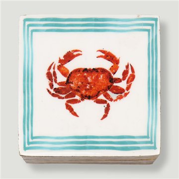 Caja cuadrada madera mango. Modelo Animales. 10x10x5cm