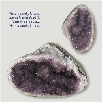 Druse Amethyst free form. 12x16x8cm approx.