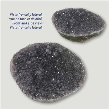 Druse Amethyst free form. 9x11x4cm approx.