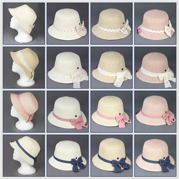 Chapeau pour enfant. 01. Modèle Nœud papillon. Couleurs assorties